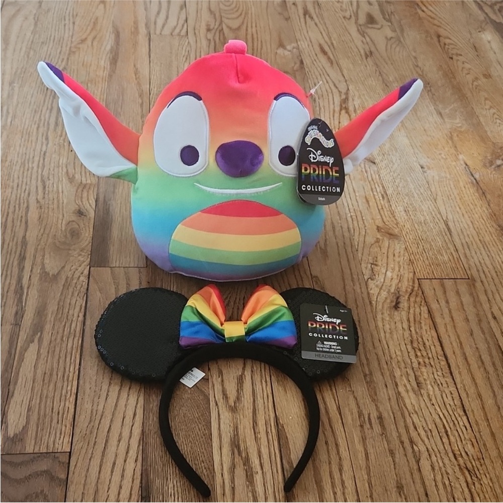 Disney Rainbow Plush and Headband Set